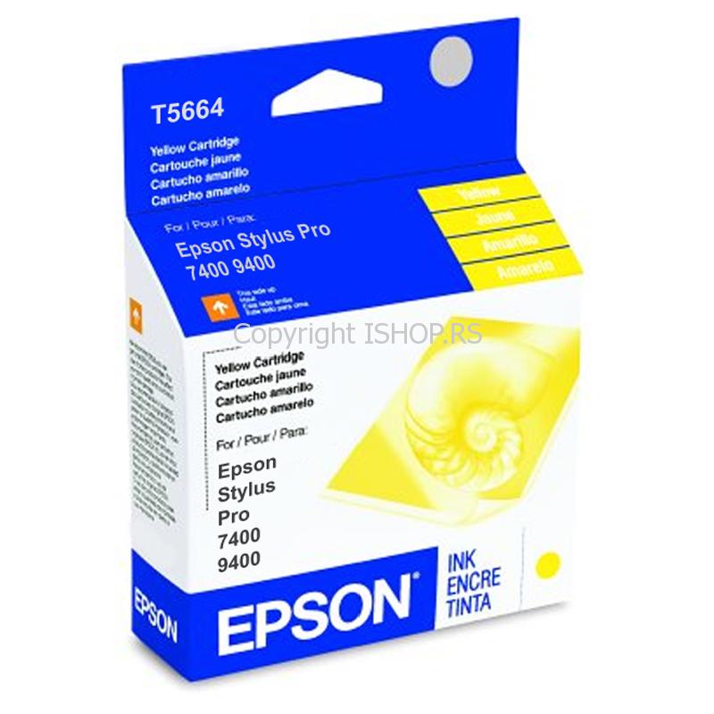 original žuti toner kertridž ink epson t5664 t566400 yellow stylus pro 7400 9400 ishop online prodaja