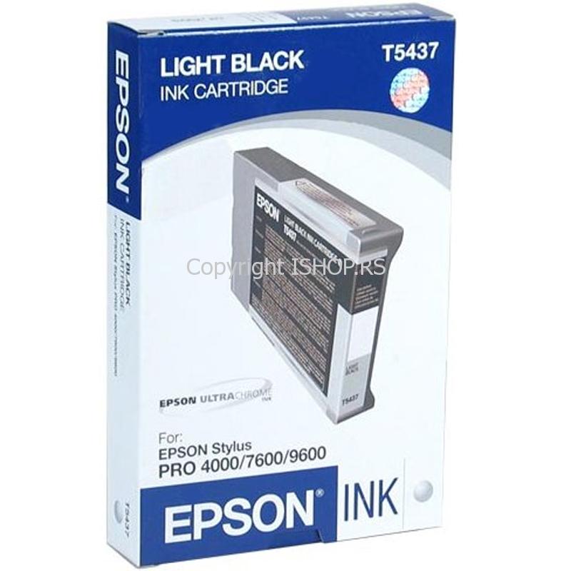 original svetlo crni toner kertridž ink epson t5437 t543700 black light stylus pro 7600 9600 4000 110 mililitara ishop online prodaja