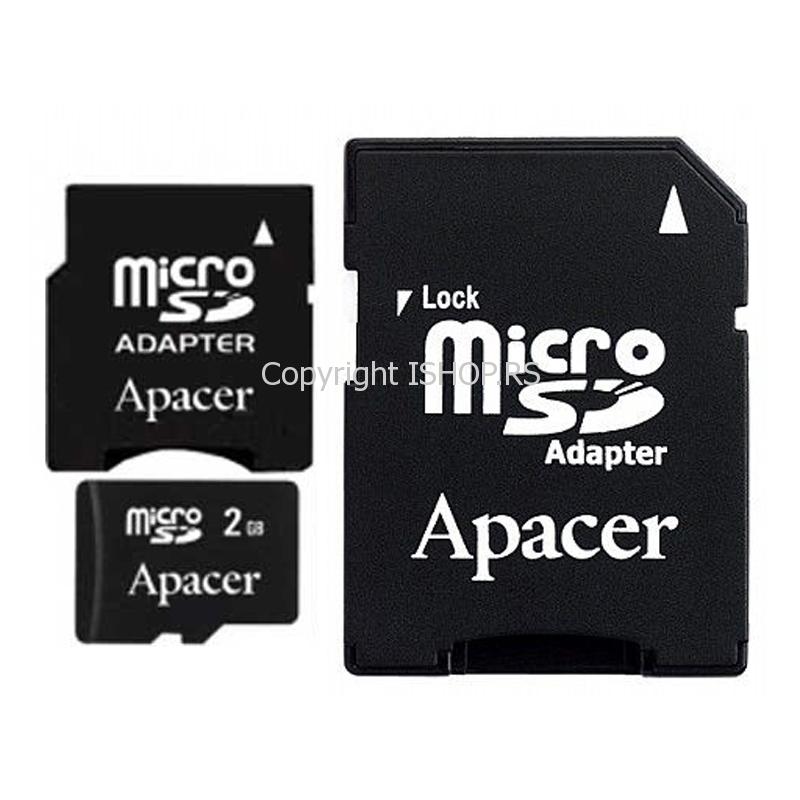 fleš memorijska kartica micro sd mini sd secure digital apacer 2gb ap2gmcsd2a r ishop online prodaja