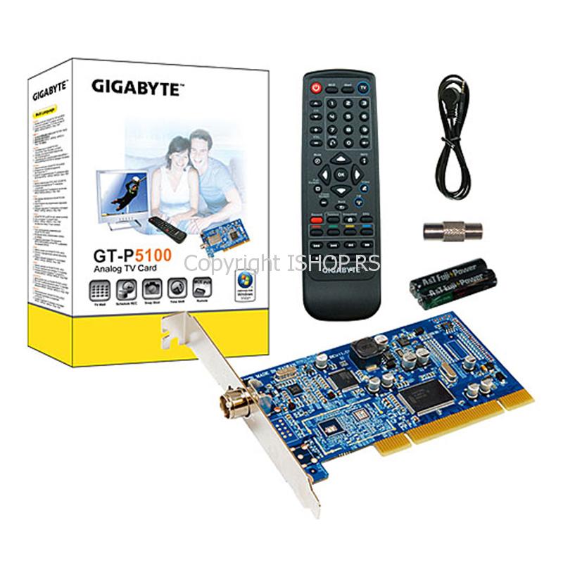 tv fm tuner kartica za kompjuter računar gigabyte gt p5100 pci ishop online prodaja